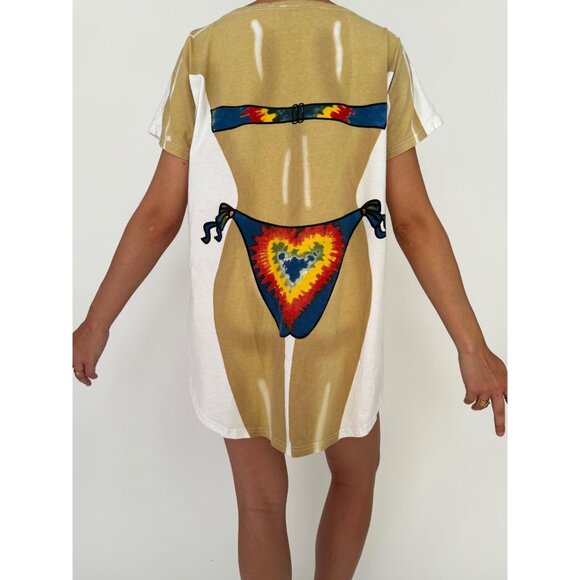 90s vintage bikini body graphic novelty funny beach vacation coverup tee shirt - Picture 5 of 10